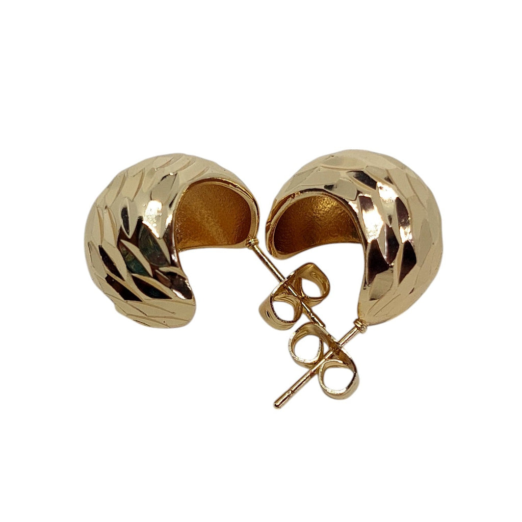 Argollas chicas con jaspeado