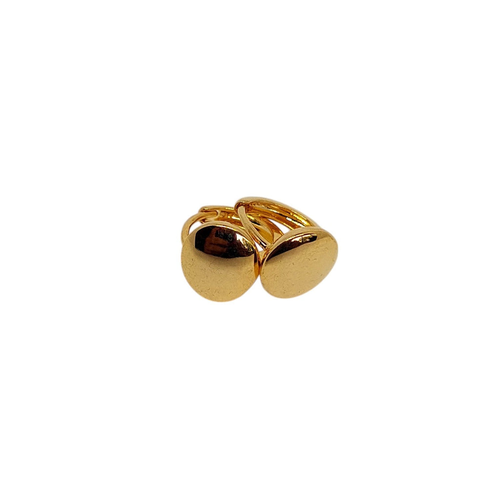 Argollas con una lenteja