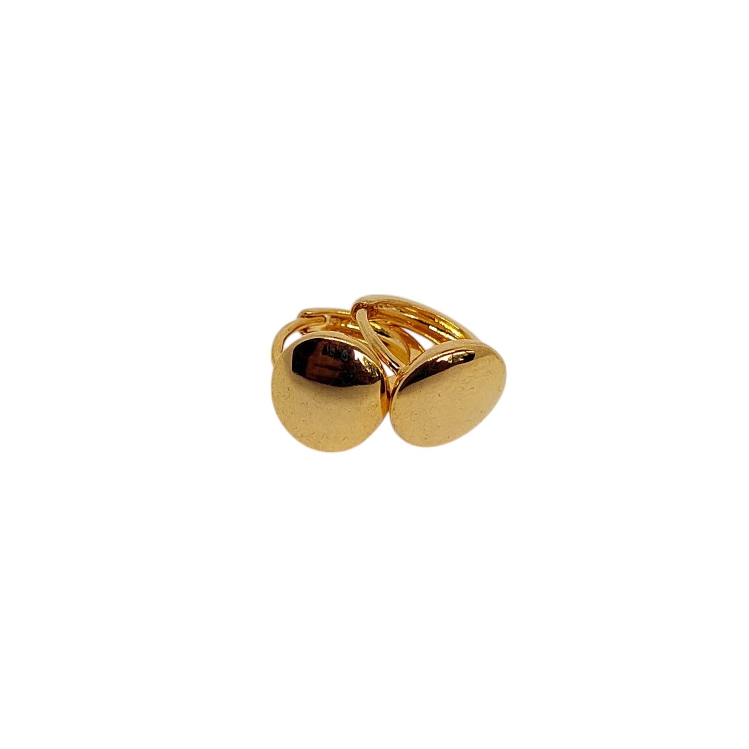 Argollas con una lenteja