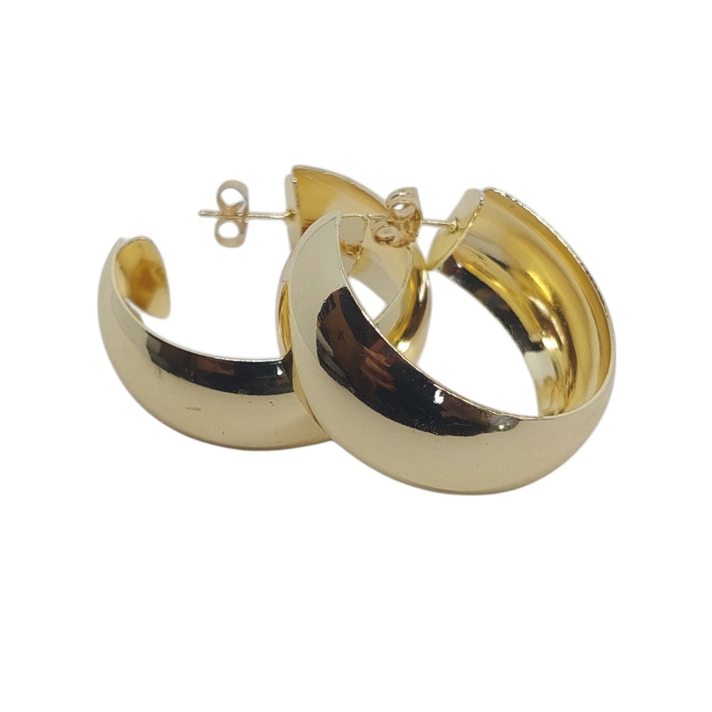 Argollas gruesas y planas