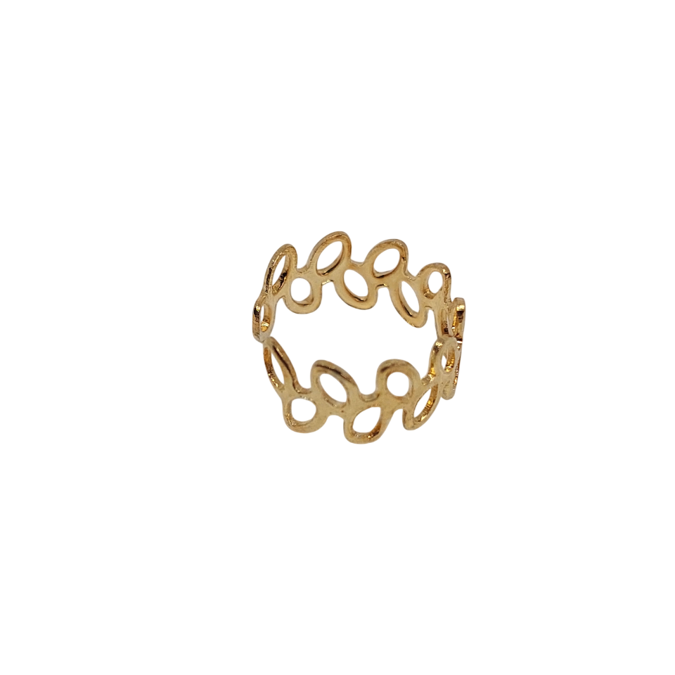 Earcuff de forma de hojitas chicas