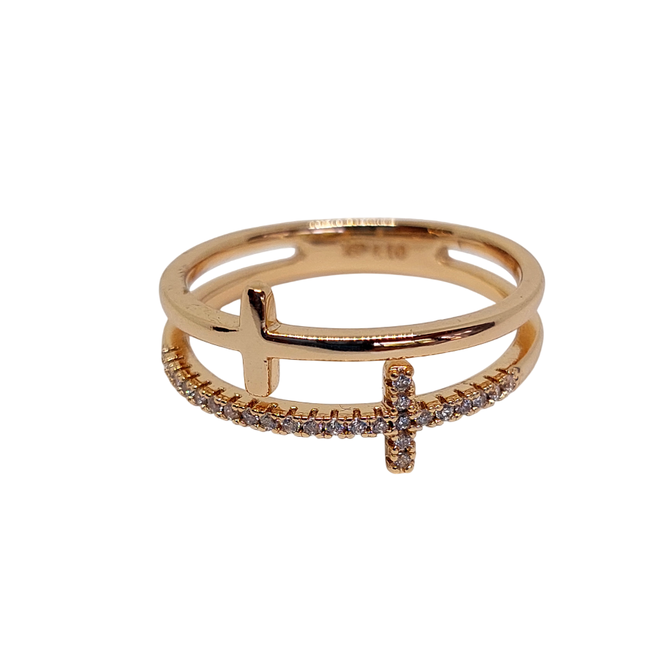 Crus simple y con brillos talla 10