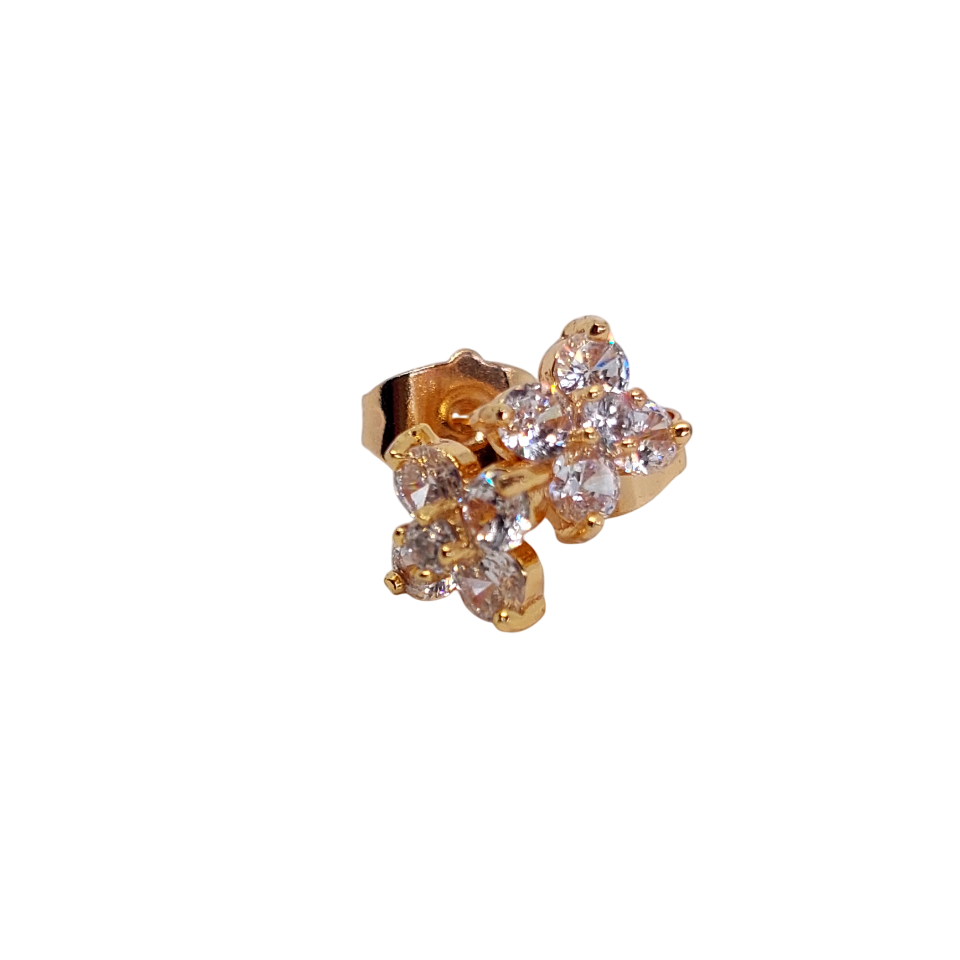 Pegados forma de flor con cuarzos blancos