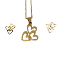 Conjunto de tres corazones