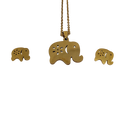 Conjunto de elefante con flor