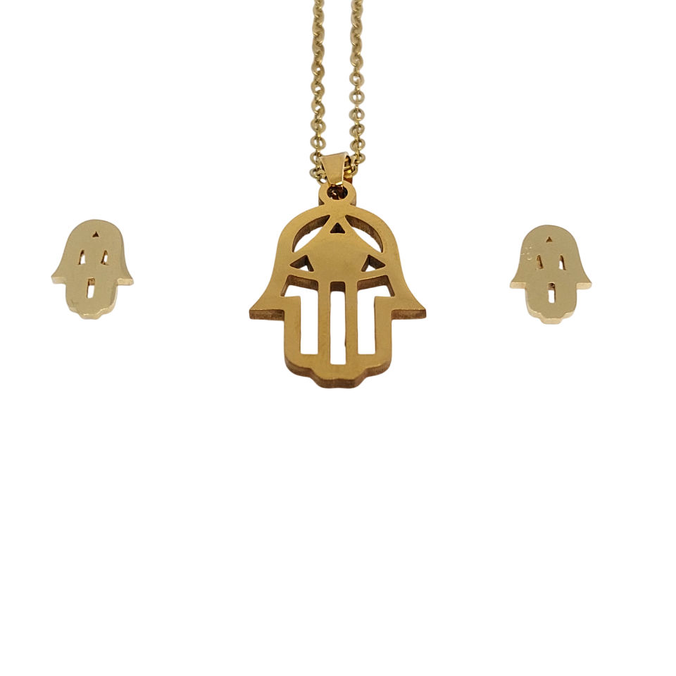 Conjunto de mano hamsa
