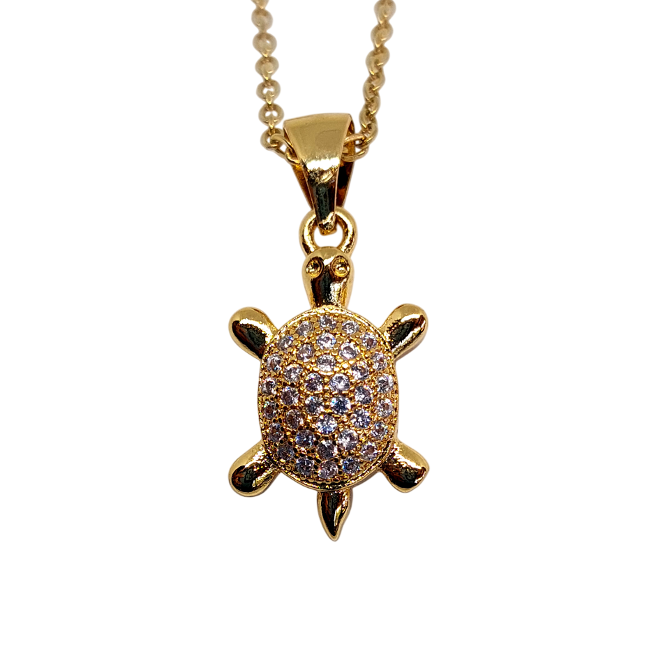 Collar de tortuga con cuarzo