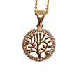 Collar de arbol de la vida con circulo