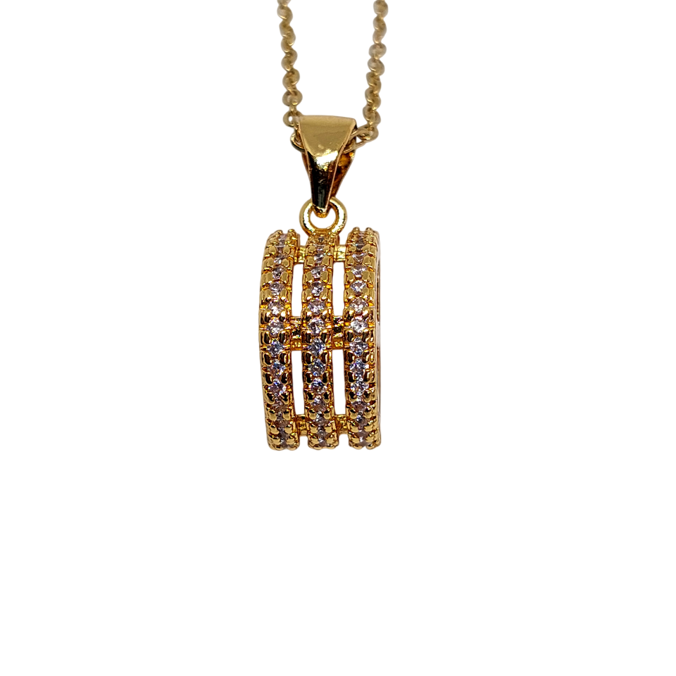 Collar de tres rayas