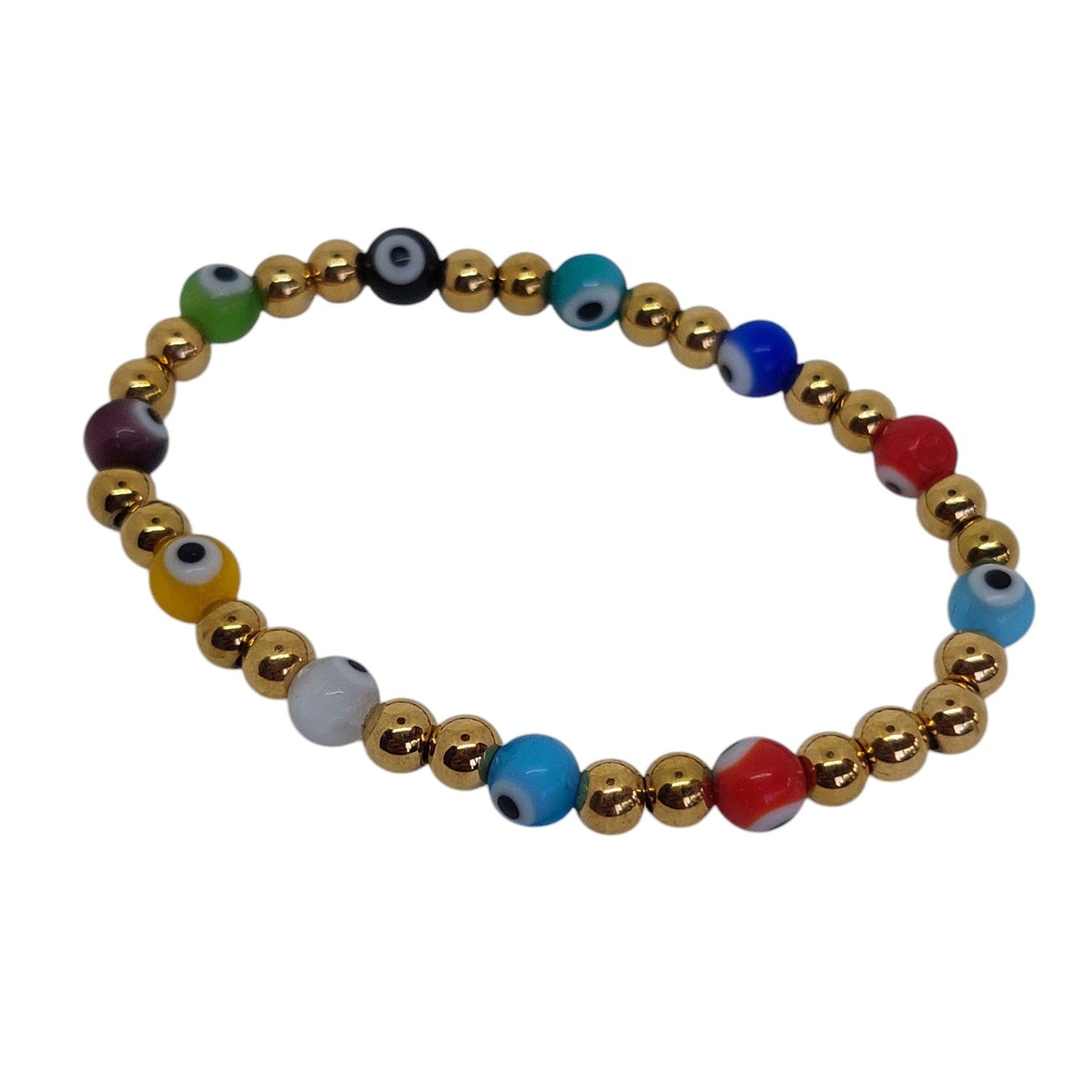 Pulsera elastica de ojos turcos de todos los colores