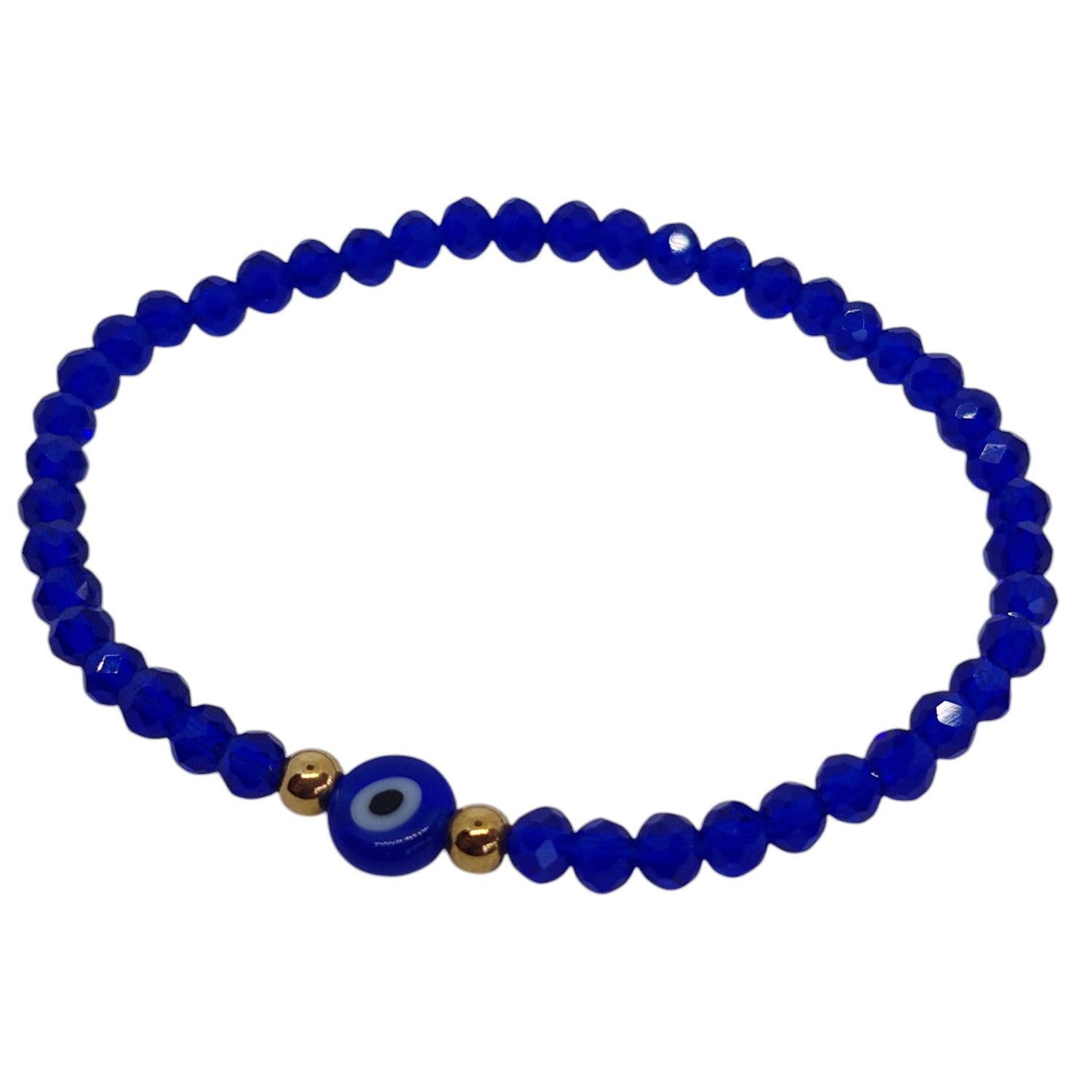 Pulsera elastica ojo truco azul