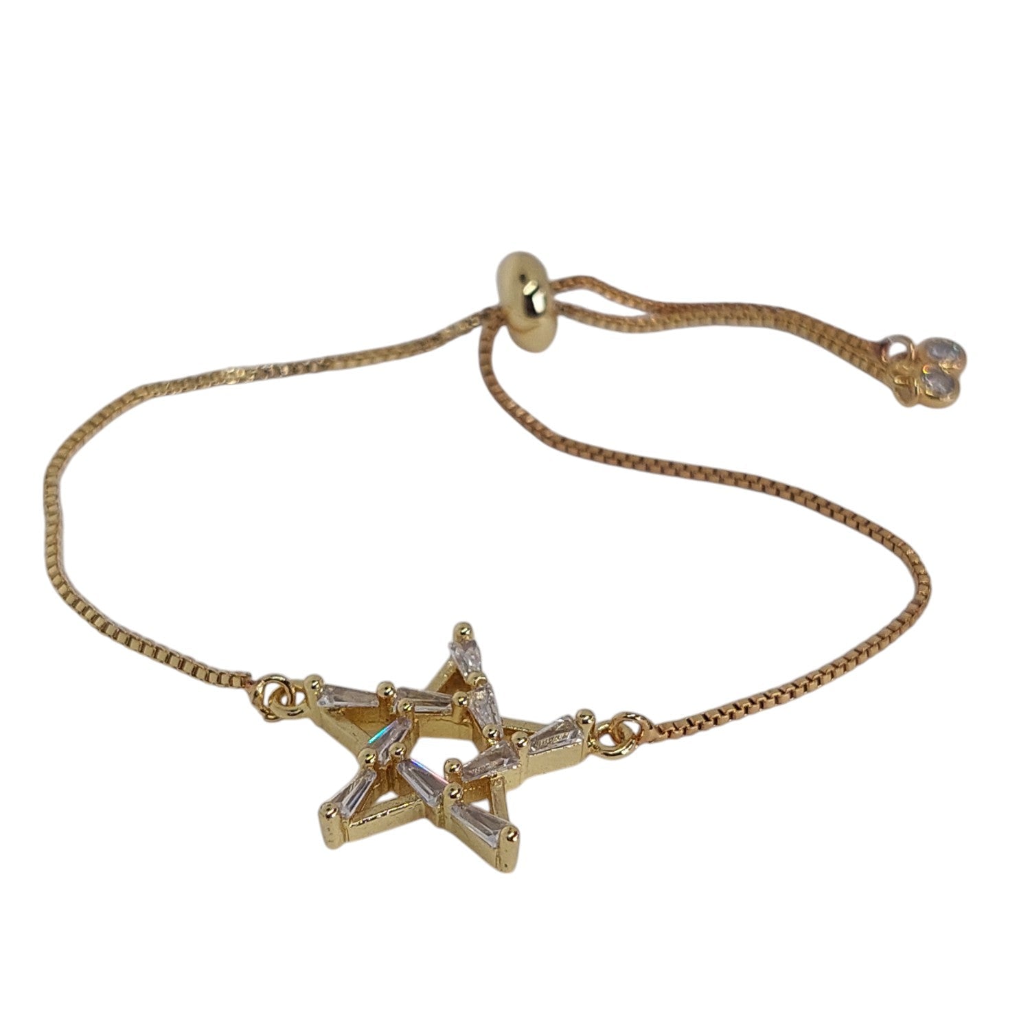 Pulsera regulable de estrella con cuarzo
